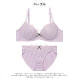 ルミナスフラワーレースブラジャー&フルバックショーツ | Dazzy | 詳細画像8 