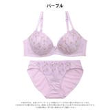 スウィートピュアフラワーブラジャー&フルバックショーツ | Dazzy | 詳細画像8