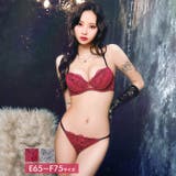 [EFサイズ]ミステリアスバッククロスコードブラジャー&フルバックショーツ | Dazzy | 詳細画像1 