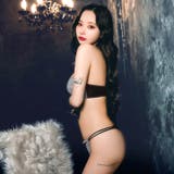 ミステリアスバッククロスコードブラジャー&Tバックショーツ | Dazzy | 詳細画像6