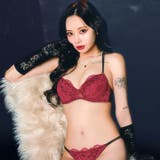 [EFサイズ]ミステリアスバッククロスコードブラジャー&Tバックショーツ | Dazzy | 詳細画像7 