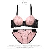 スウィートシャイニーレース脇高ブラジャー&フルバックショーツ | Dazzy | 詳細画像8