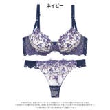 クリスタルブロッサム脇高ブラジャー&バック透けTバックショーツ | Dazzy | 詳細画像10