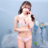 パステルフルールレース脇高ブラジャー&フルバックショーツ | Dazzy | 詳細画像7