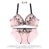 パステルガーリーバタフライ脇高ブラジャー&フルバックショーツ | Dazzy | 詳細画像9 