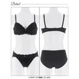 【EFサイズ】ミステリアスブルームレースブラジャー＆フルバックショーツ | Dazzy | 詳細画像12 