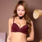 【GHIサイズ】ミステリアスブルームレースブラジャー＆フルバックショーツ | Dazzy | 詳細画像3 