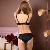 【GHIサイズ】ミステリアスブルームレースブラジャー＆フルバックショーツ | Dazzy | 詳細画像5 