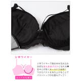 シャドウレーシィコードブラジャー&バック透けTバックショーツ | Dazzy | 詳細画像12