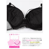 【EFサイズ】シャドウレーシィコードブラジャー&バック透けフルバックショーツ | Dazzy | 詳細画像12