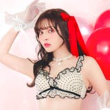 スウィーティドットフリルブラジャー&Tバックショーツ | Dazzy | 詳細画像2