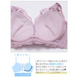 エレガントレースブルーム脇高ブラジャー&フルバックショーツ | Dazzy | 詳細画像9