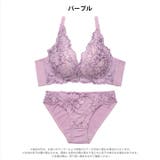 【EFサイズ】エレガントレースブルーム脇高ブラジャー&フルバックショーツ | Dazzy | 詳細画像7