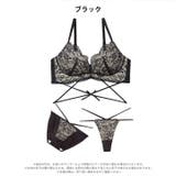 [3点セット]ディープシアーレースコード脇高ブラジャー&フルバック&Tバックショ… | Dazzy | 詳細画像9 