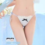 ドーリーリボンフリルサイド紐Tバックショーツ単品[おそろいショーツ] | Dazzy | 詳細画像1 