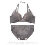 [ノンワイヤー]カームフラワーレースブラジャー&フルバックショーツ | Dazzy | 詳細画像7 