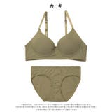【ノンワイヤー】リラックスリブブラジャー&フルバックショーツ | Dazzy | 詳細画像8 