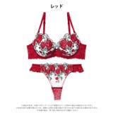 グラマラス ブライトフラワーブラジャー&バック透けTバックショーツ | Dazzy | 詳細画像9