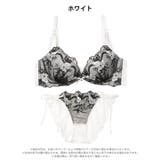 ミスティシアーロゼ脇高ブラジャー&サイド紐バック透けフルバックショーツ | Dazzy | 詳細画像9