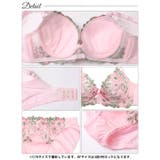[EFサイズ]フェアリーテイルフラワー脇高ブラジャー&フルバックショーツ | Dazzy | 詳細画像14 