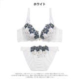 ロイヤルチェインローズ脇高ブラジャー&フルバックショーツ | Dazzy | 詳細画像9 