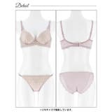 ノーブルシャンデリア脇高ブラジャー&バック透けフルバックショーツ | Dazzy | 詳細画像12 