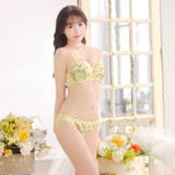 スウィーティブルーム脇高ブラジャー&フルバックショーツ | Dazzy | 詳細画像3