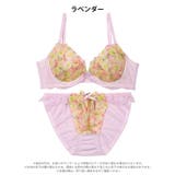 スウィートフラワーガーデン脇高ブラジャー&フルバックショーツ | Dazzy | 詳細画像9 