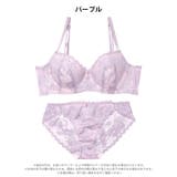 [GHIサイズ]ニュアンスフラワーレース脇高ブラジャー&バック透けフルバックショ… | Dazzy | 詳細画像10 