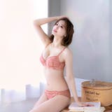 [GHIサイズ]ニュアンスフラワーレース脇高ブラジャー&バック透けフルバックショ… | Dazzy | 詳細画像5 