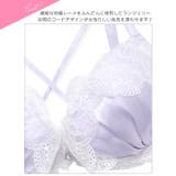 [かとゆり着用]ミルキーサテンレースブラジャー&バック透けTバックショーツ | Dazzy | 詳細画像11 