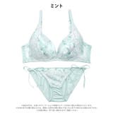 [かとゆり着用]エフェメラルバタフライロゼブラジャー&サイド紐フルバックショーツ | Dazzy | 詳細画像10 