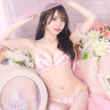 [かとゆり着用]エフェメラルバタフライロゼブラジャー&サイド紐フルバックショーツ | Dazzy | 詳細画像5 