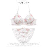 [かとゆり着用]ガーリーフラワーレースアップブラジャー&フルバックショーツ | Dazzy | 詳細画像11 