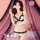 [3点セット]ノワールケミカルレースブラジャー&バック透けフルバック＆ハーフバッ… | Dazzy | 詳細画像1 