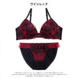 リッチディープローズブラジャー&フルバックショーツ | Dazzy | 詳細画像8 