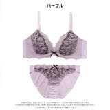 ノワールレーシィフルール脇高ブラジャー&フルバックショーツ | Dazzy | 詳細画像7 