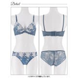 ラディアントフルール脇高ブラジャー&バック透けフルバックショーツ | Dazzy | 詳細画像11 