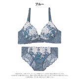 ラディアントフルール脇高ブラジャー&バック透けフルバックショーツ | Dazzy | 詳細画像8 