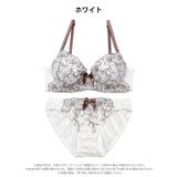 シャイニーリボンブルームブラジャー&フルバックショーツ | Dazzy | 詳細画像9 