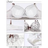 [EFサイズ]シャイニーリボンブルームブラジャー&フルバックショーツ | Dazzy | 詳細画像14 