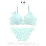 【かとゆり着用】スウィートレースボタンブラジャー&バック透けフルバックショーツ | Dazzy | 詳細画像10