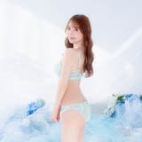 【かとゆり着用】スウィートレースボタンブラジャー&バック透けフルバックショーツ | Dazzy | 詳細画像8