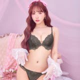【三上悠亜着用】【EFサイズ】メロウリボンチュールブラジャー&Tバックショーツ | Dazzy | 詳細画像5