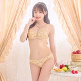 シトラスフルールシフォンブラジャー&フルバックショーツ | Dazzy | 詳細画像5