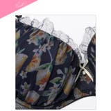 【EFサイズ】シトラスフルールシフォンブラジャー&フルバックショーツ | Dazzy | 詳細画像10