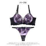 グロッシービターローズ脇高ブラジャー&バック透けTバックショーツ | Dazzy | 詳細画像10
