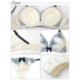 【かとゆり着用】ノーブルパステルローズ脇高ブラジャー&Tバックショーツ | Dazzy | 詳細画像9
