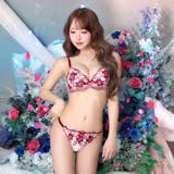 【三上悠亜着用】ビビッドブロッサムエンブロイダリー脇高ブラジャー&フルバックショ… | Dazzy | 詳細画像5