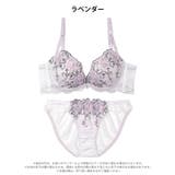メロウフルールバタフライ脇高ブラジャー&フルバックショーツ | Dazzy | 詳細画像8 